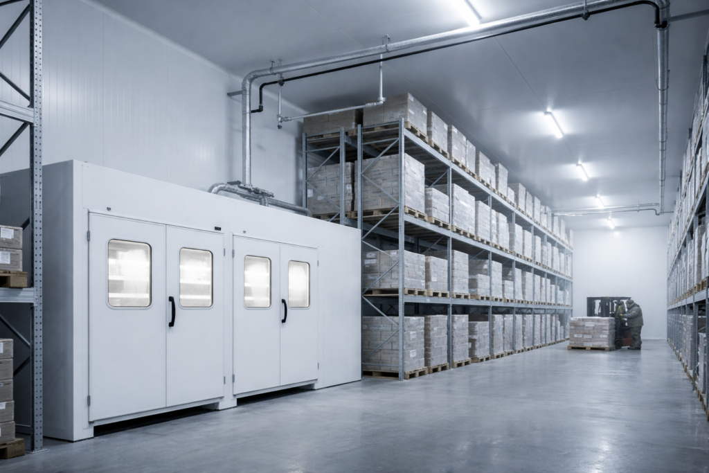 Commercial cold room and refrigeration systems for professional kitchens