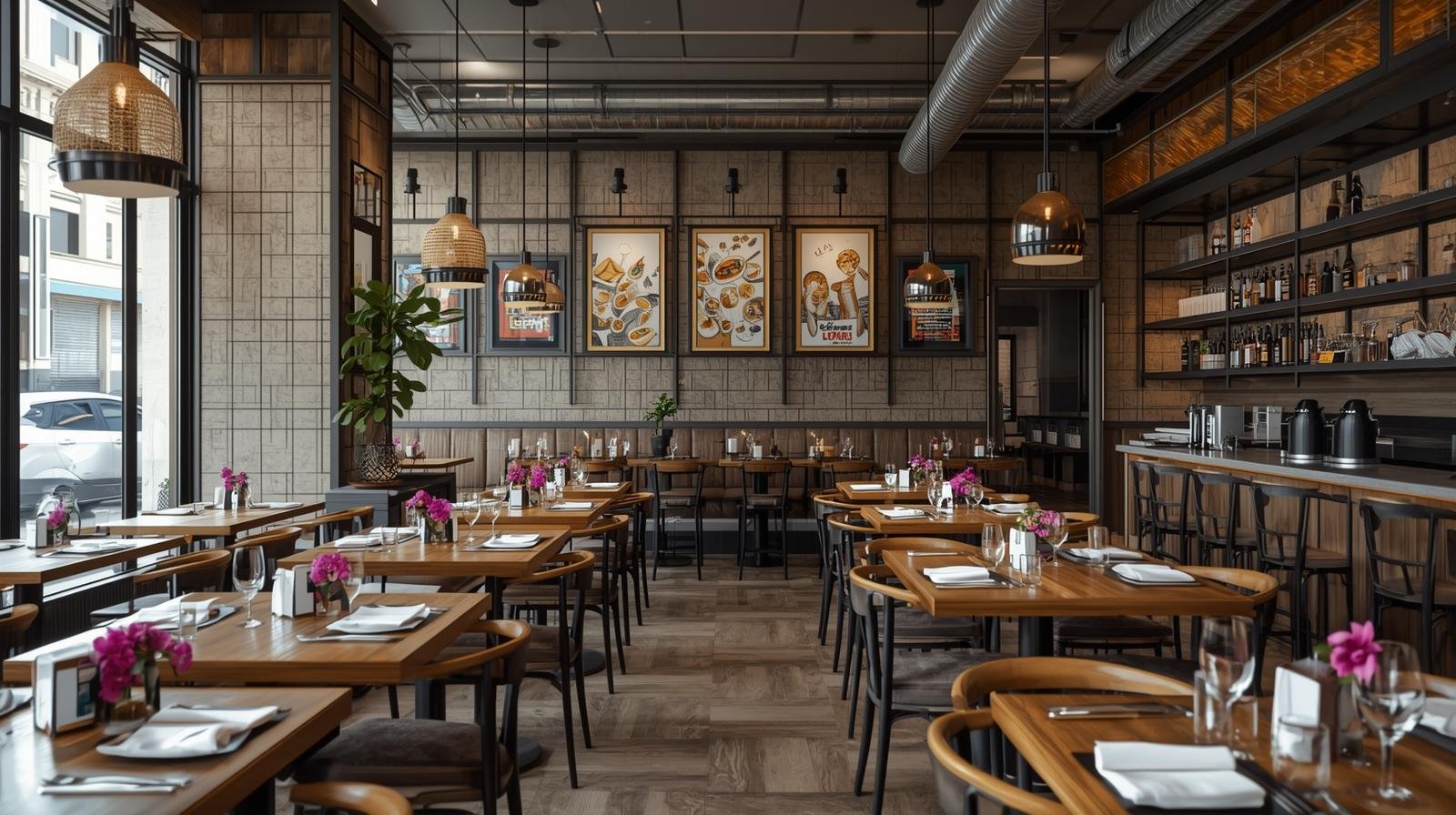 End-to-end café and bakery catering project