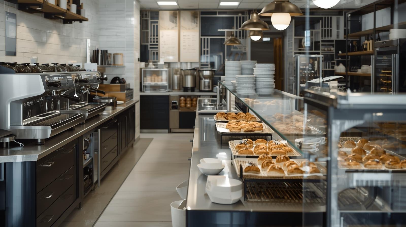 Bakery and café equipment planning for professional catering projects