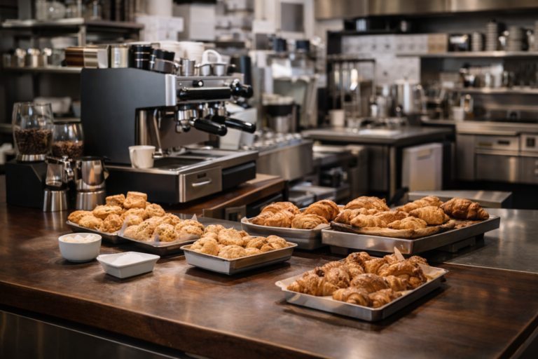 Professional café and bakery catering project planning and kitchen layout solutions