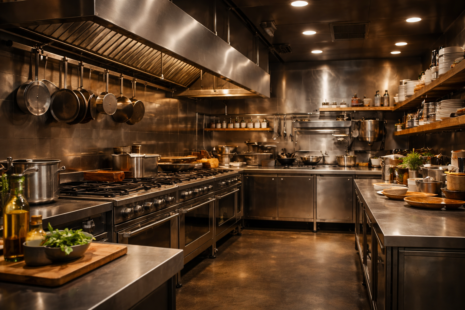 Turnkey commercial kitchen design and planning services