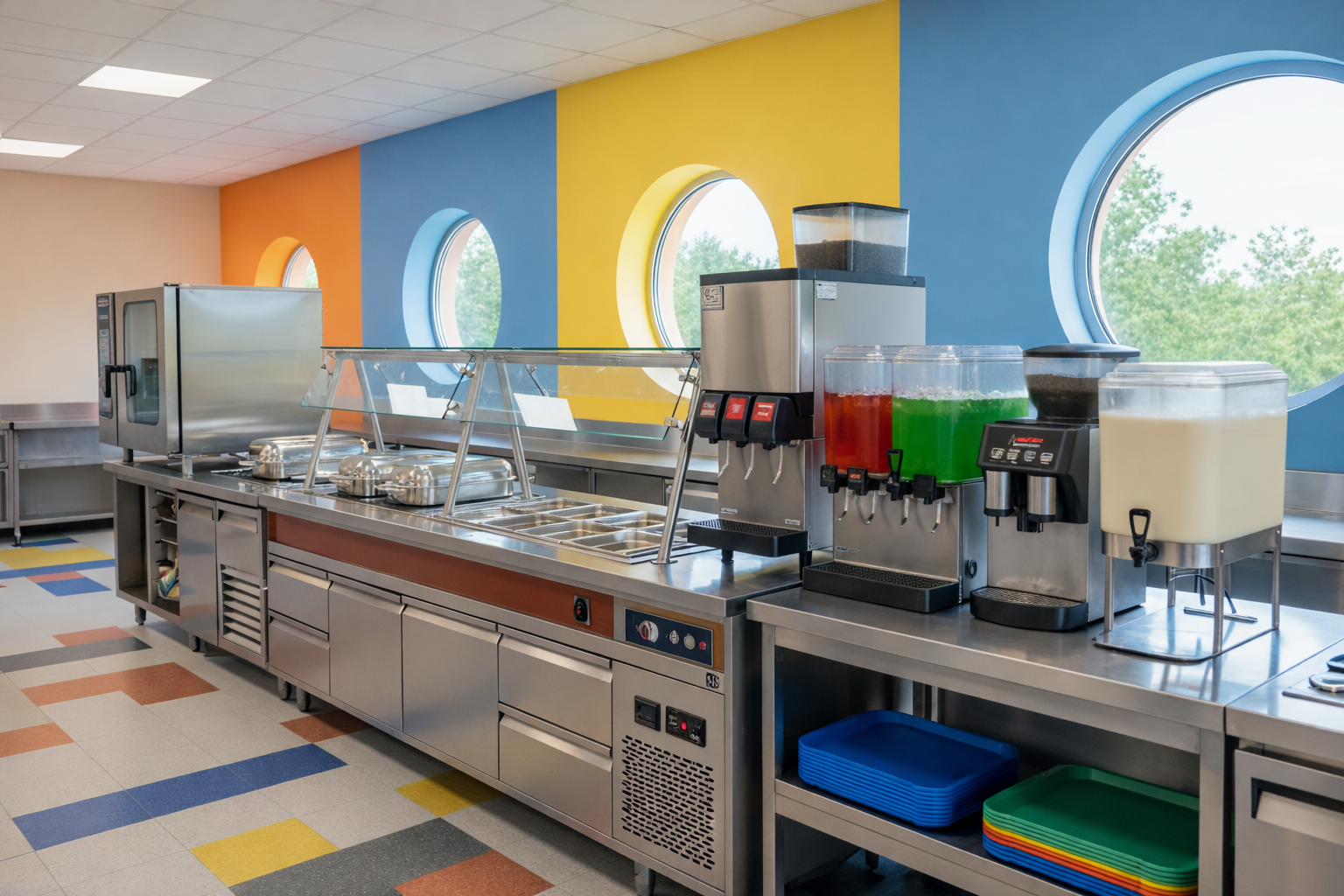 Commercial kitchen project for schools and educational facilities