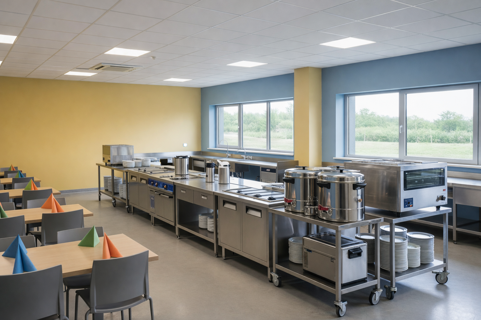 Completed catering project for healthcare and care facilities