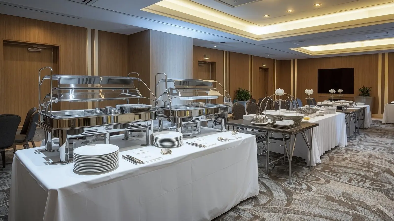 Hotel and resort catering project supporting high-capacity service