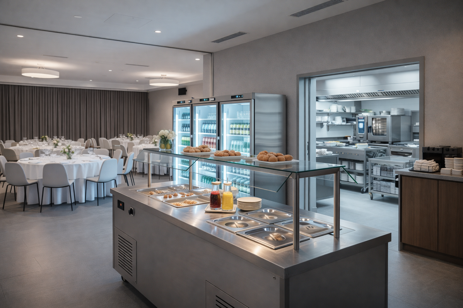 Completed catering project for leisure and hospitality venues