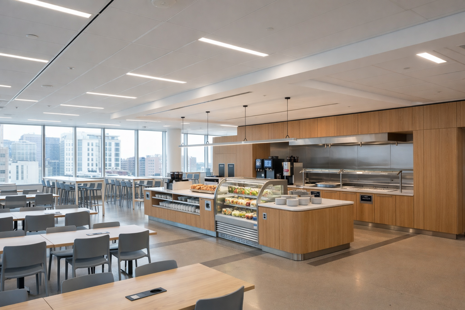 Professional catering project for corporate office environments