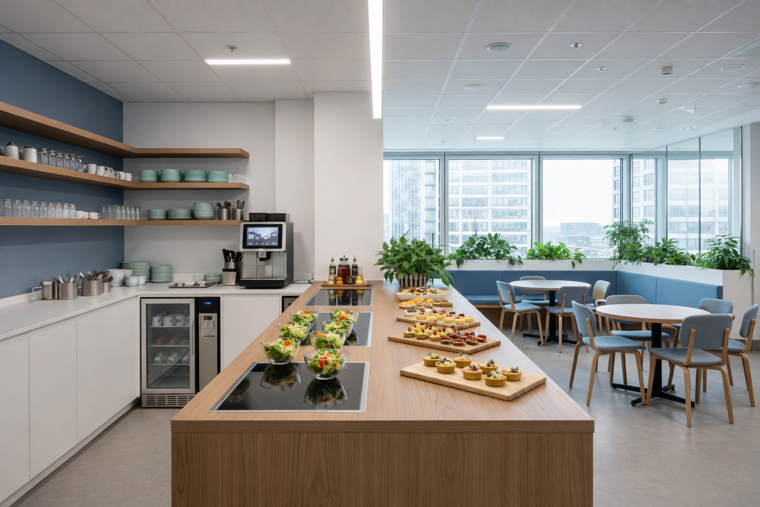 Completed workplace catering and kitchen solution