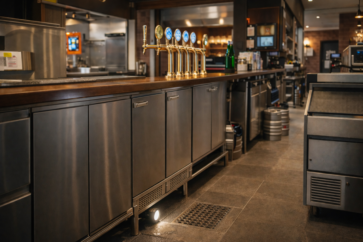 Bar and social venue catering project with efficient layout