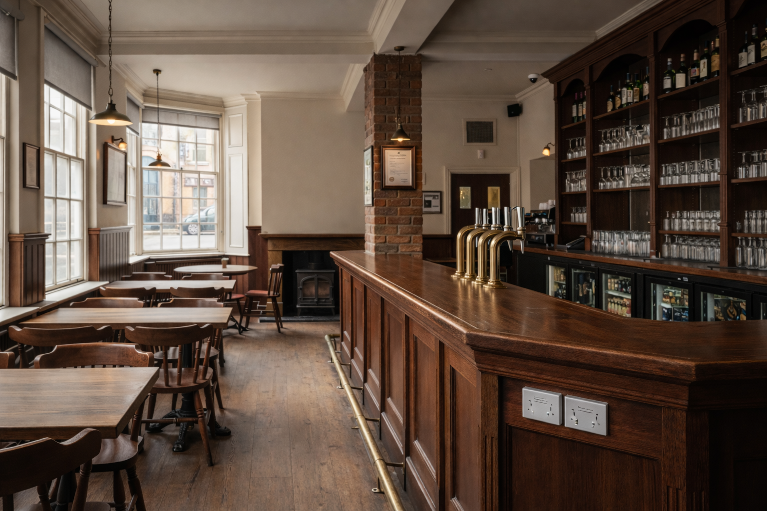 Commercial bar and social venue catering installation