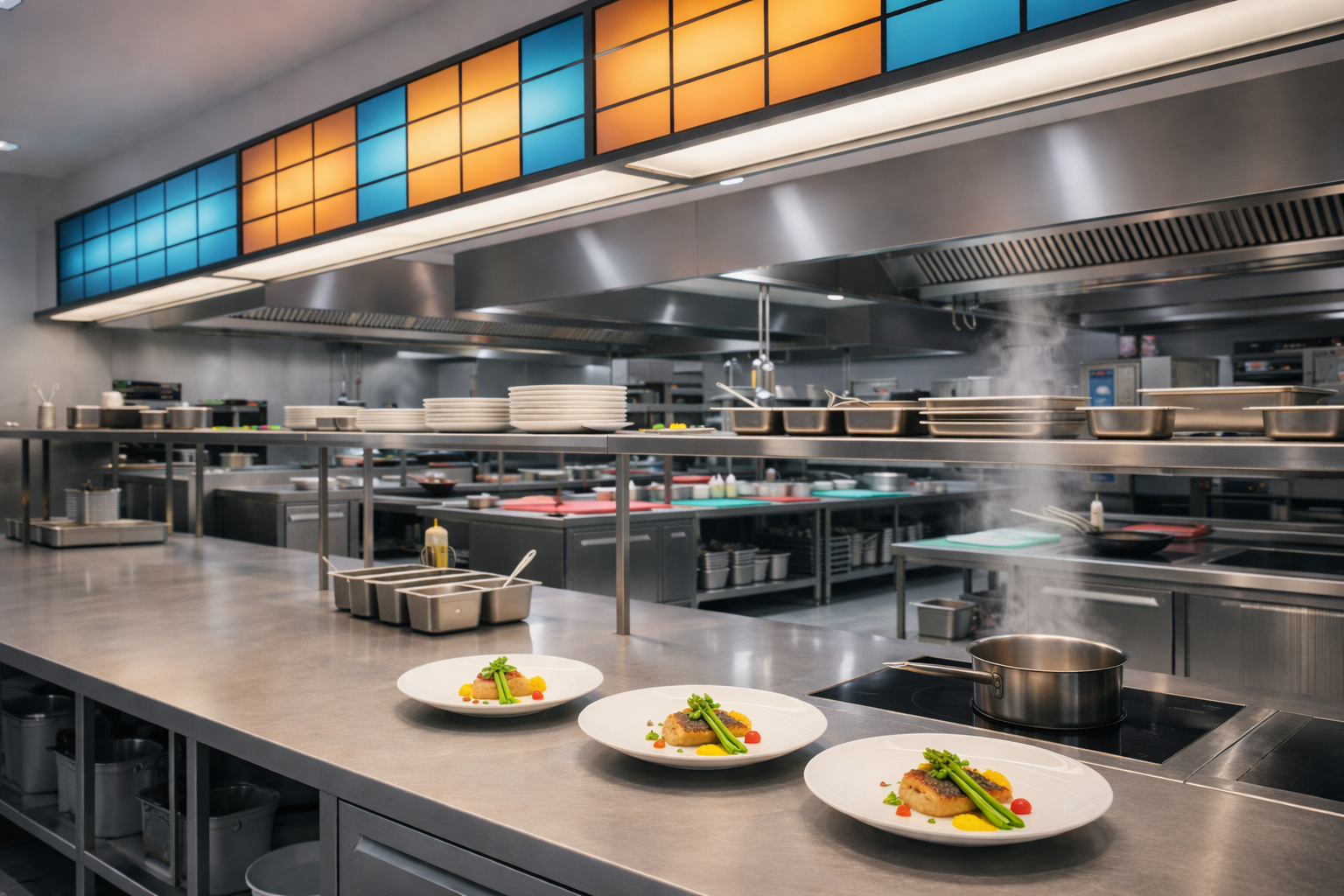 Commercial restaurant kitchen installation and fit-out project